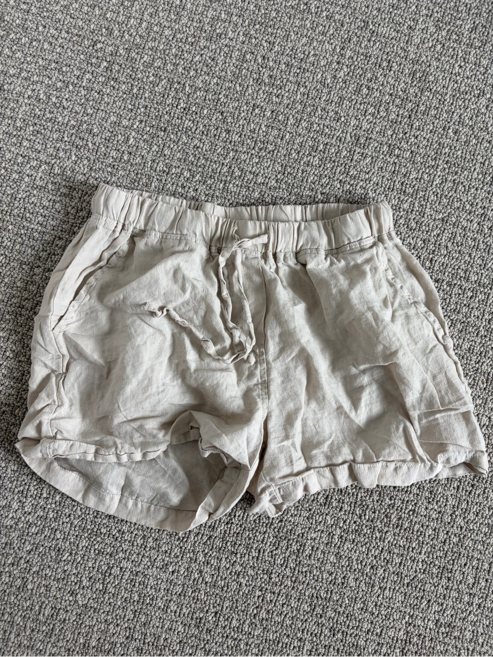 Parachute Womens Lightweight LinenCasual Shorts — Beige